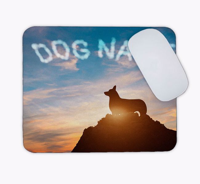 Sunset Clouds: Personalised {breedFullName} Mouse Mat